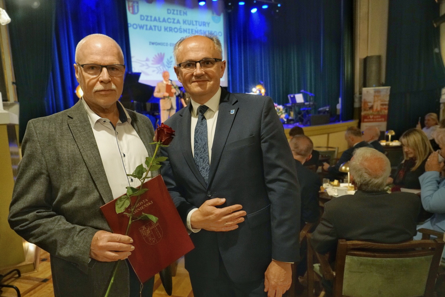 Wójt Grzegorz Półchłopek i Wojciech Pelczar
