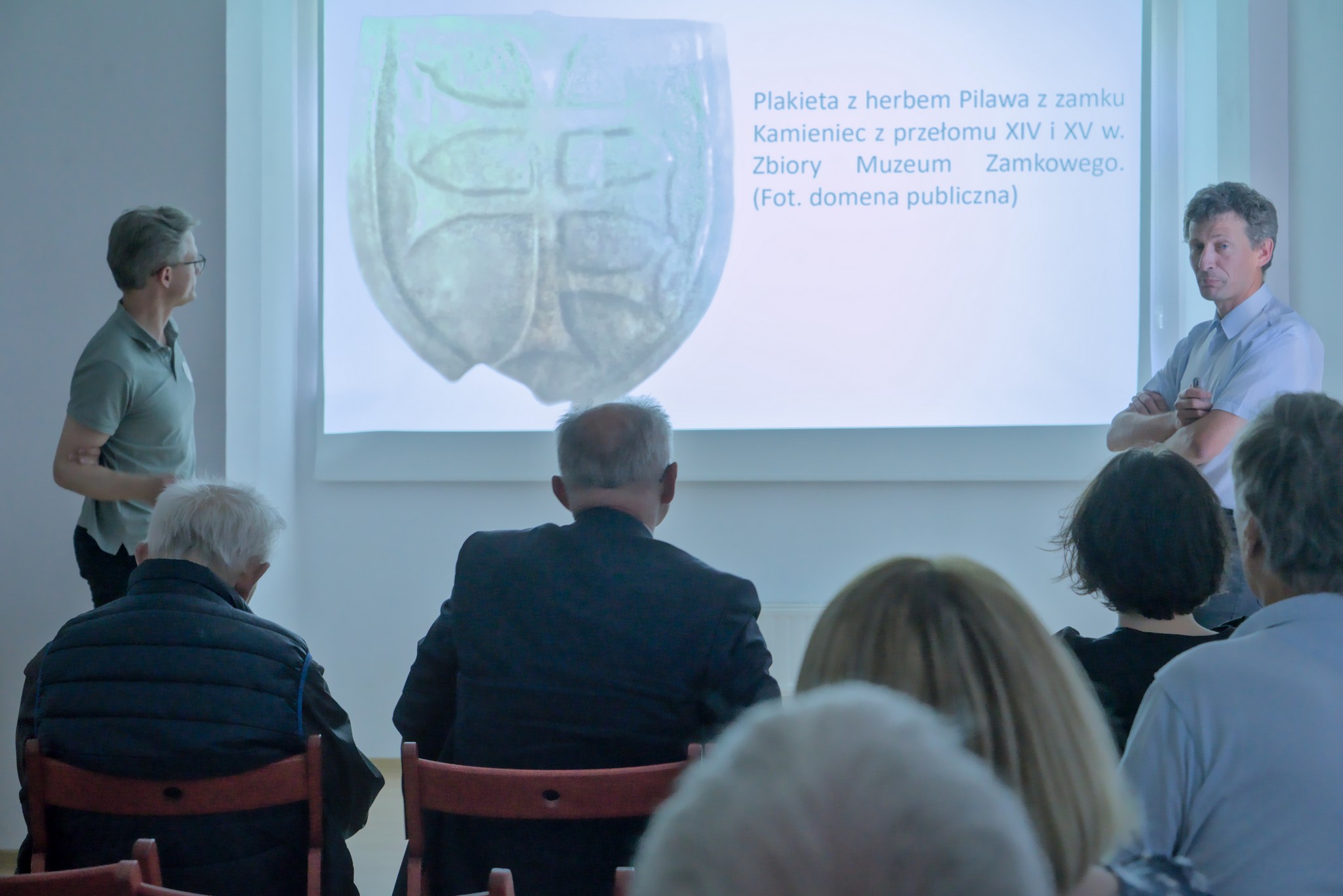 Wykład dra Sławomira Pelczara (po prawej)